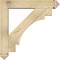 Ekena Millwork Merced Arts and Crafts Rough Sawn Bracket w/ Offset Brace, Douglas Fir, 6"W x 30"D x 30"H BKT0604X30X30MRC03RDF - alternate 3